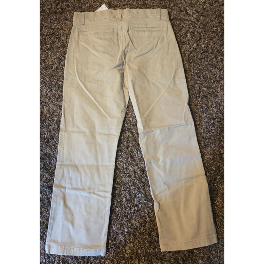 The Childrens Place Boys Khaki Chino Pants Tan Adj Waist Size 8 NWT